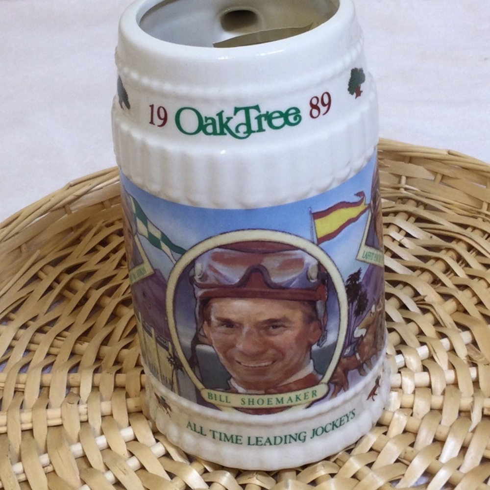 Vintage Limited Edition Stein Commemorating five All Time Leading Jockeys